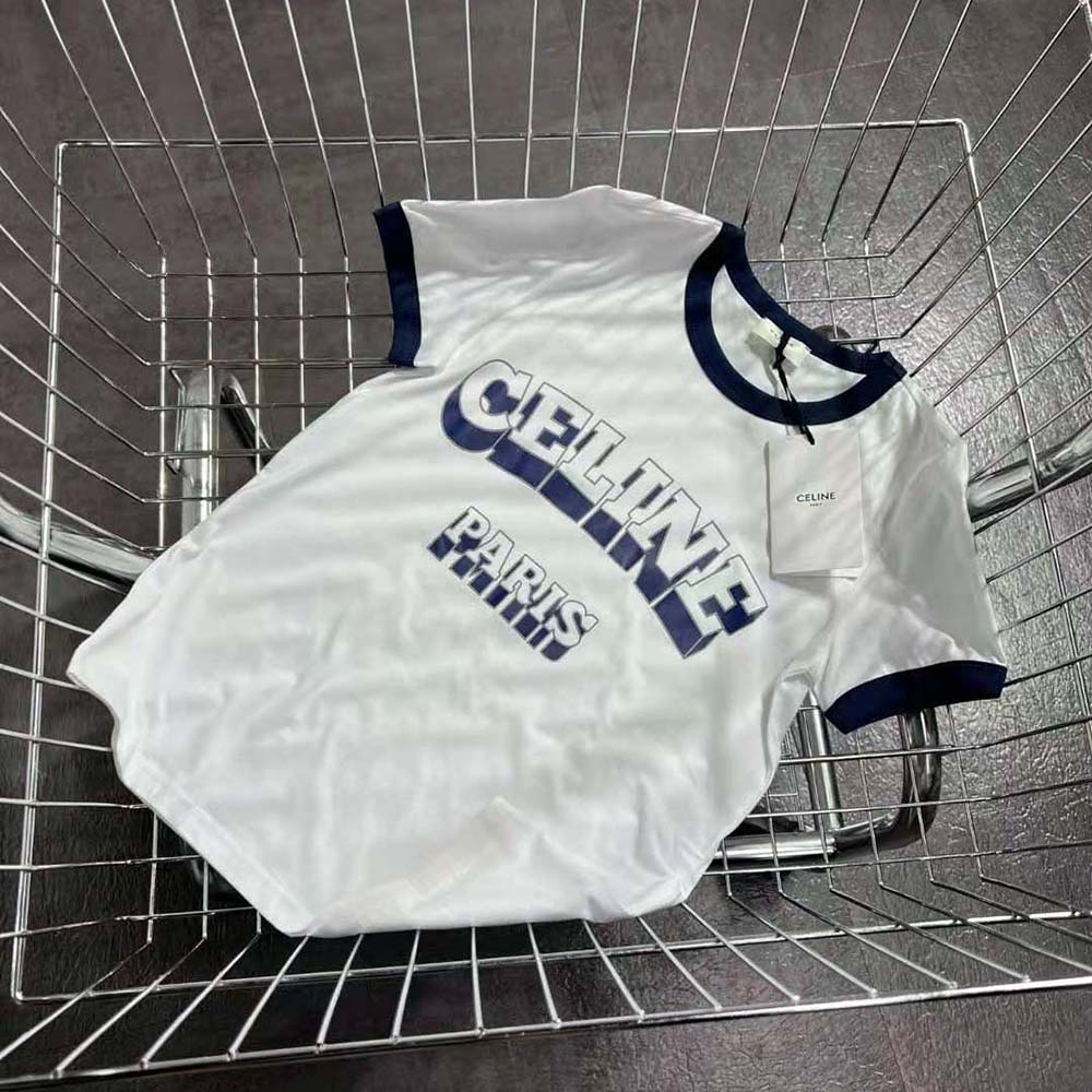 Celine Men Paris 70s T-shirt in Cotton Jersey - image 4