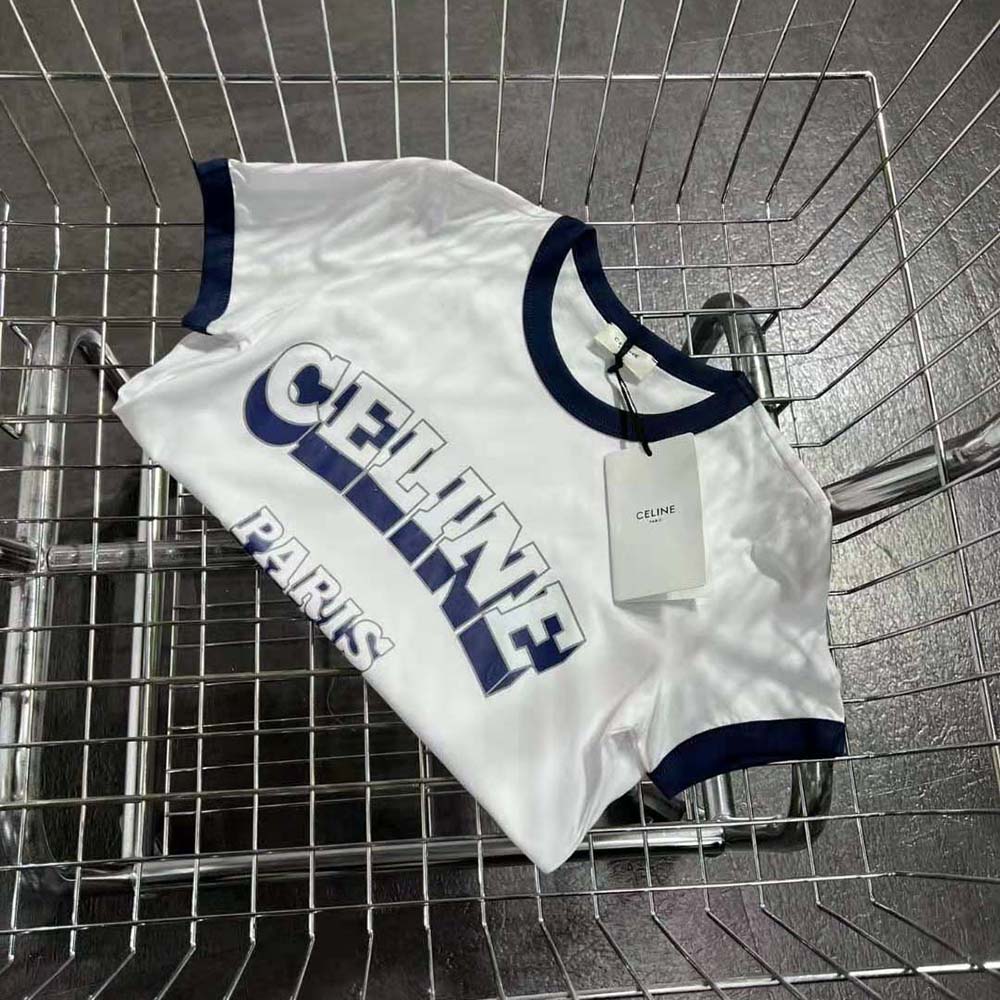 Celine Men Paris 70s T-shirt in Cotton Jersey - image 6