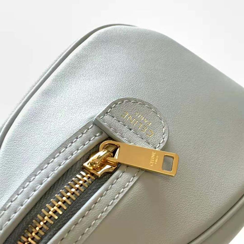 Celine Women Small Boston Cuir Triomphe in Smooth Calfskin-Blue - image 6