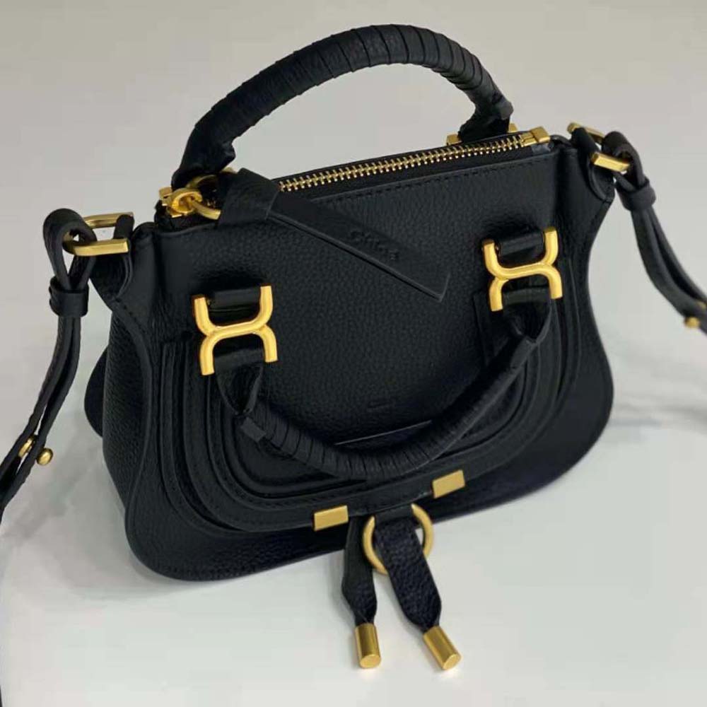 Chloe Women Marcie Mini Double Carry Bag-Black - image 5