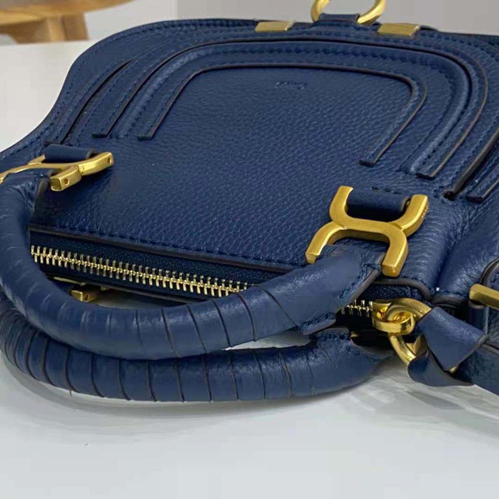 Chloe Women Marcie Mini Double Carry Bag-Navy - image 9