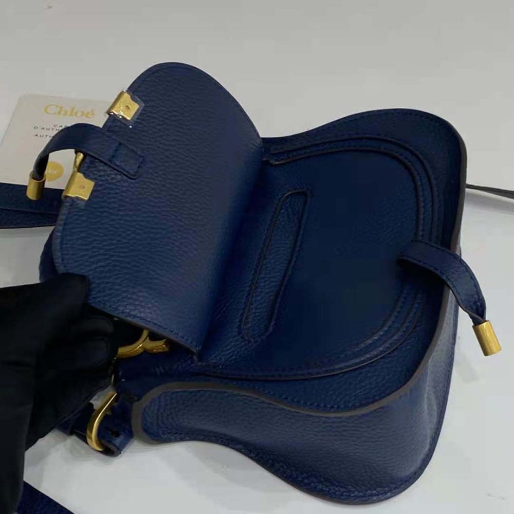 Chloe Women Marcie Mini Double Carry Bag-Navy - image 8