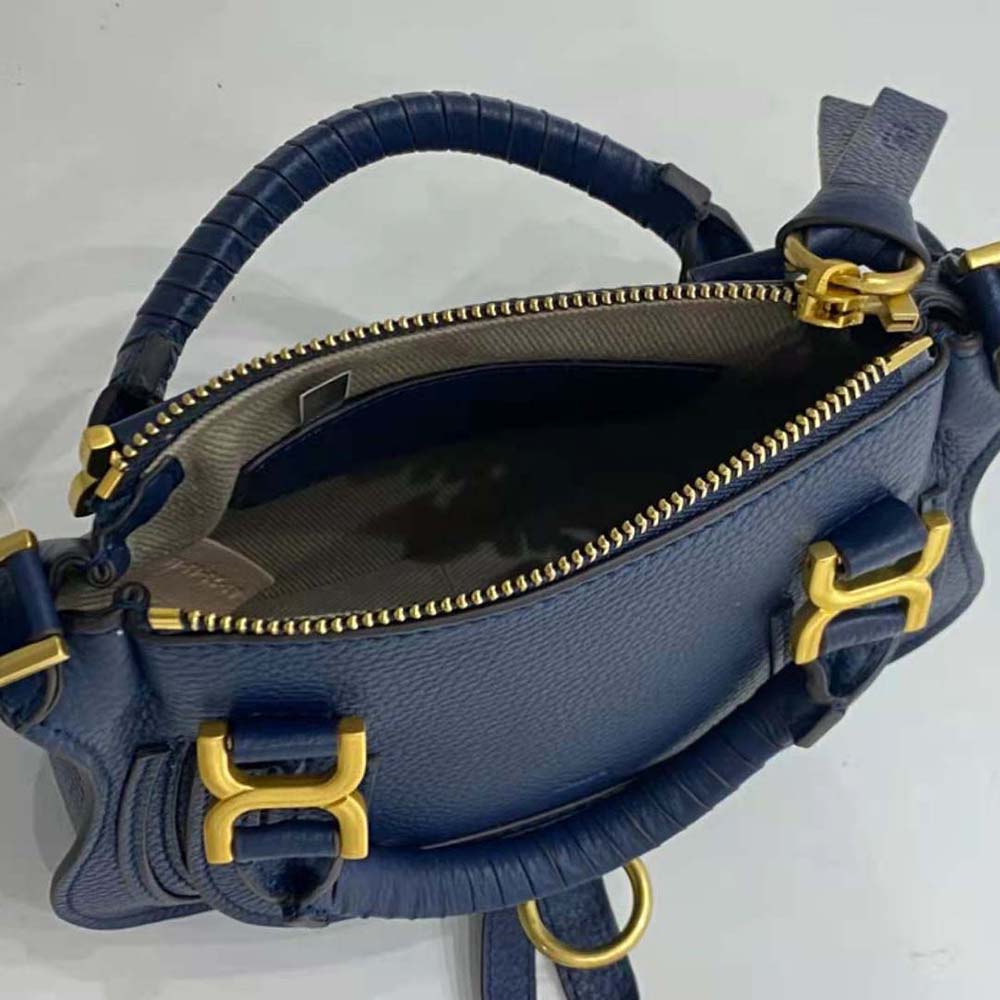 Chloe Women Marcie Mini Double Carry Bag-Navy - image 6