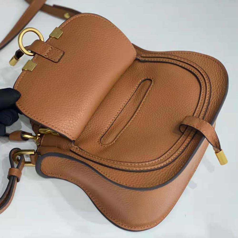 Chloe Women Marcie Mini Double Carry Bag-Tan - image 8