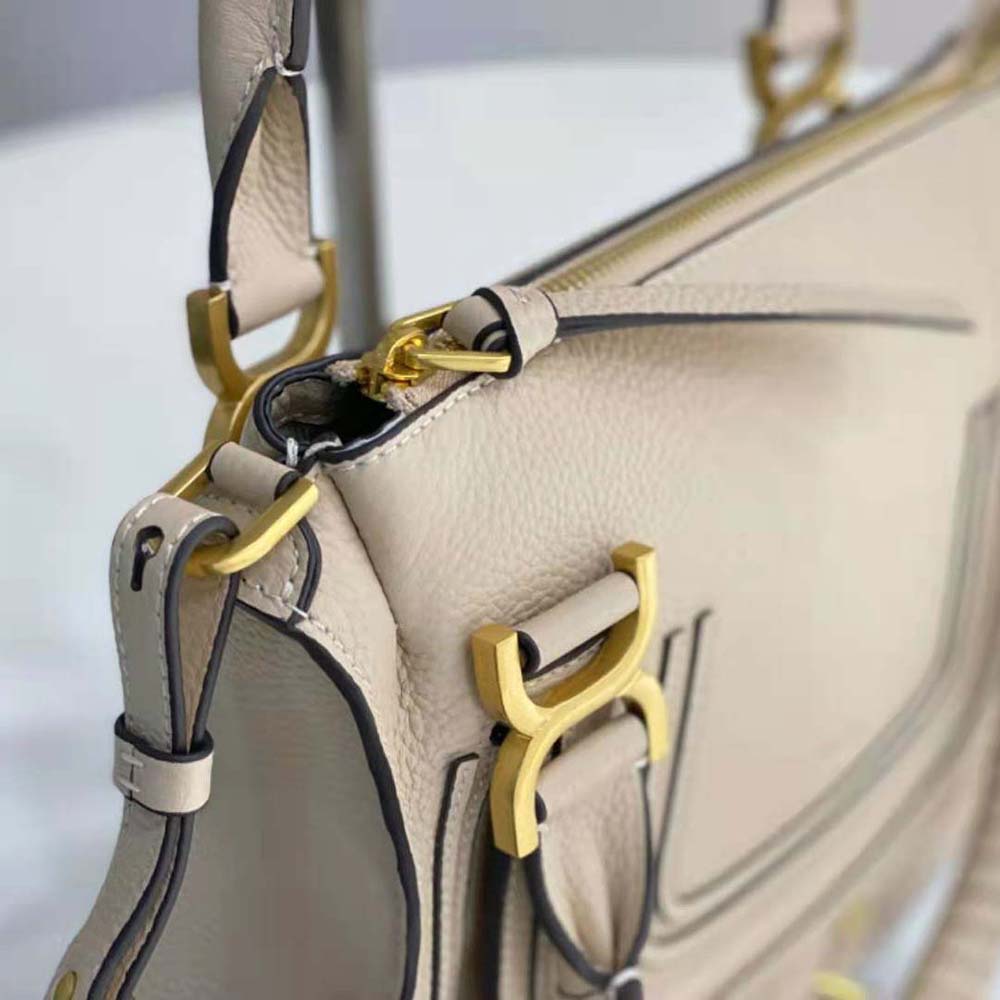 Chloe Women Marcie Small Double Carry Bag-Beige - image 7