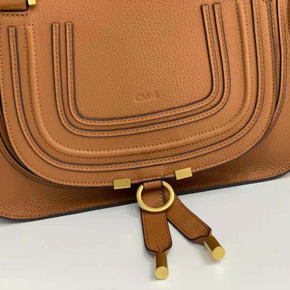 Chloe Women Marcie Small Double Carry Bag-Brown - image 7
