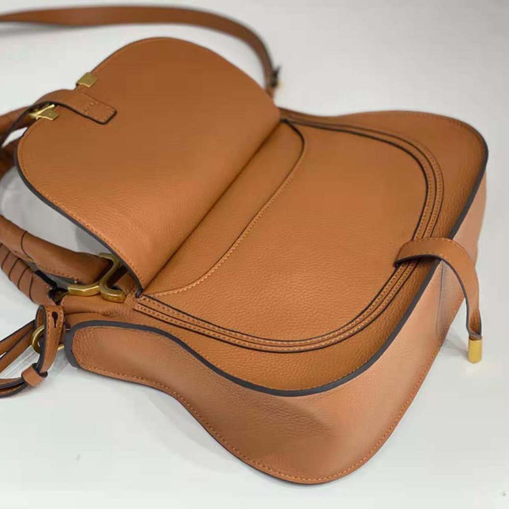 Chloe Women Marcie Small Double Carry Bag-Brown - image 5