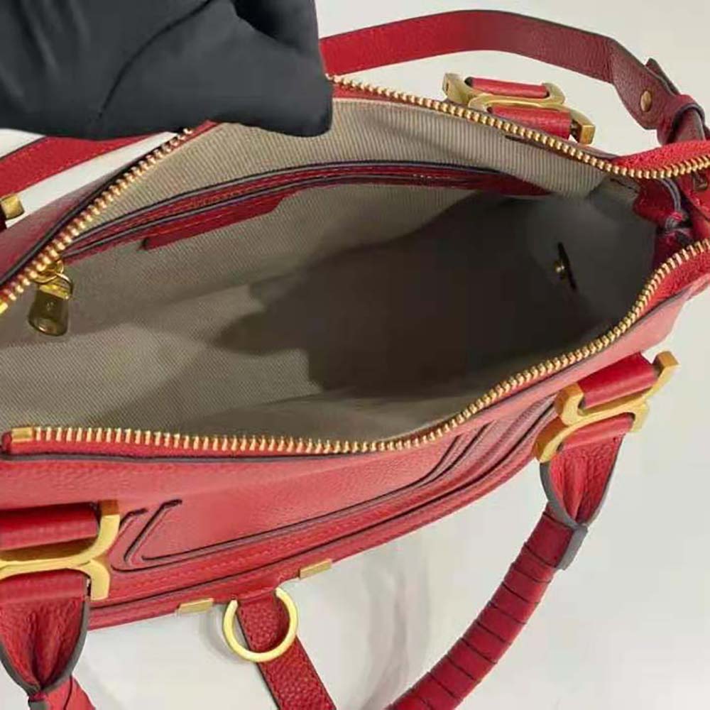 Chloe Women Marcie Small Double Carry Bag-Red - image 9
