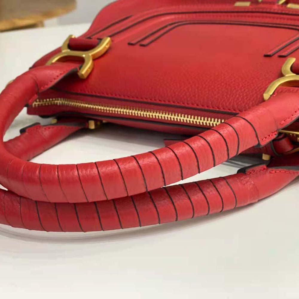 Chloe Women Marcie Small Double Carry Bag-Red - image 6