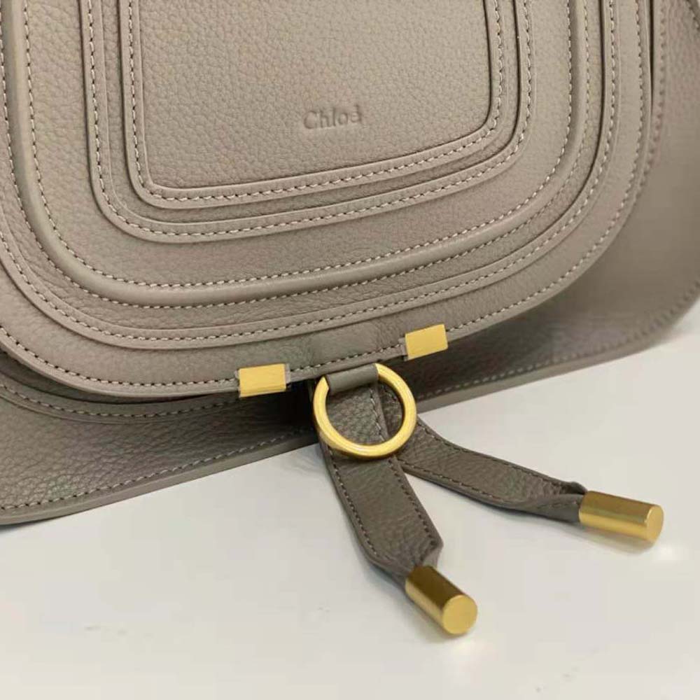 Chloe Women Marcie Small Double Carry Bag-Silver - image 6