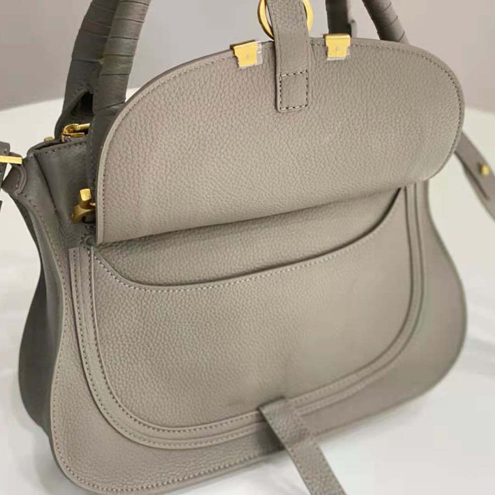 Chloe Women Marcie Small Double Carry Bag-Silver - image 9