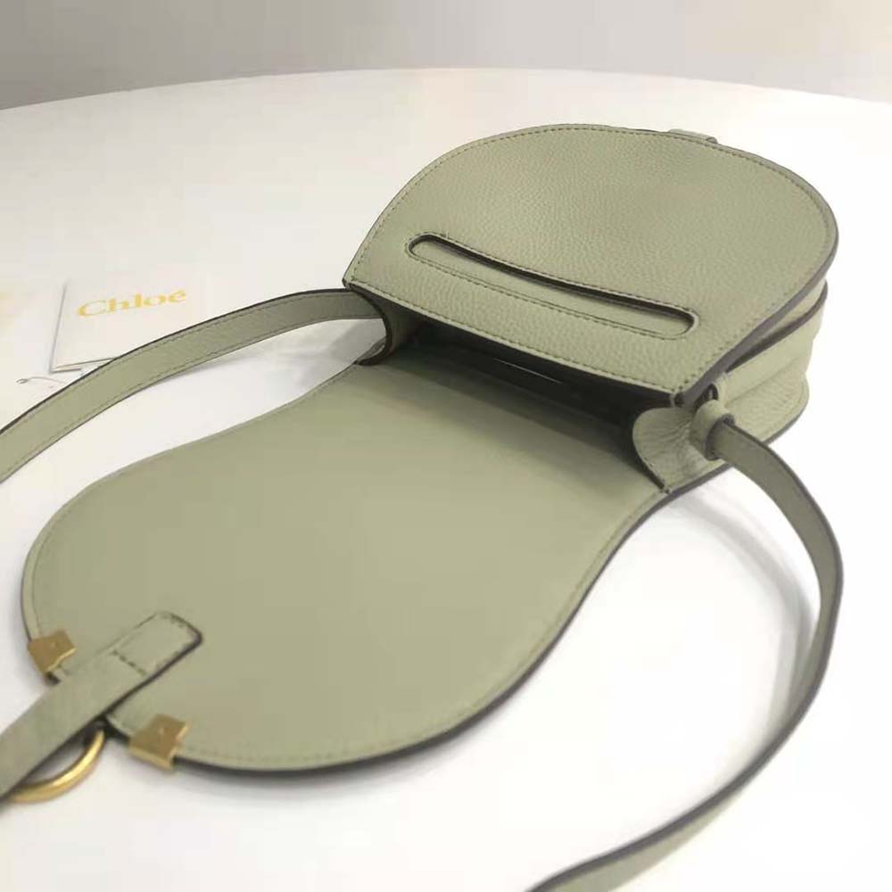 Chloe Women Marcie Small Saddle Bag-Green - image 6
