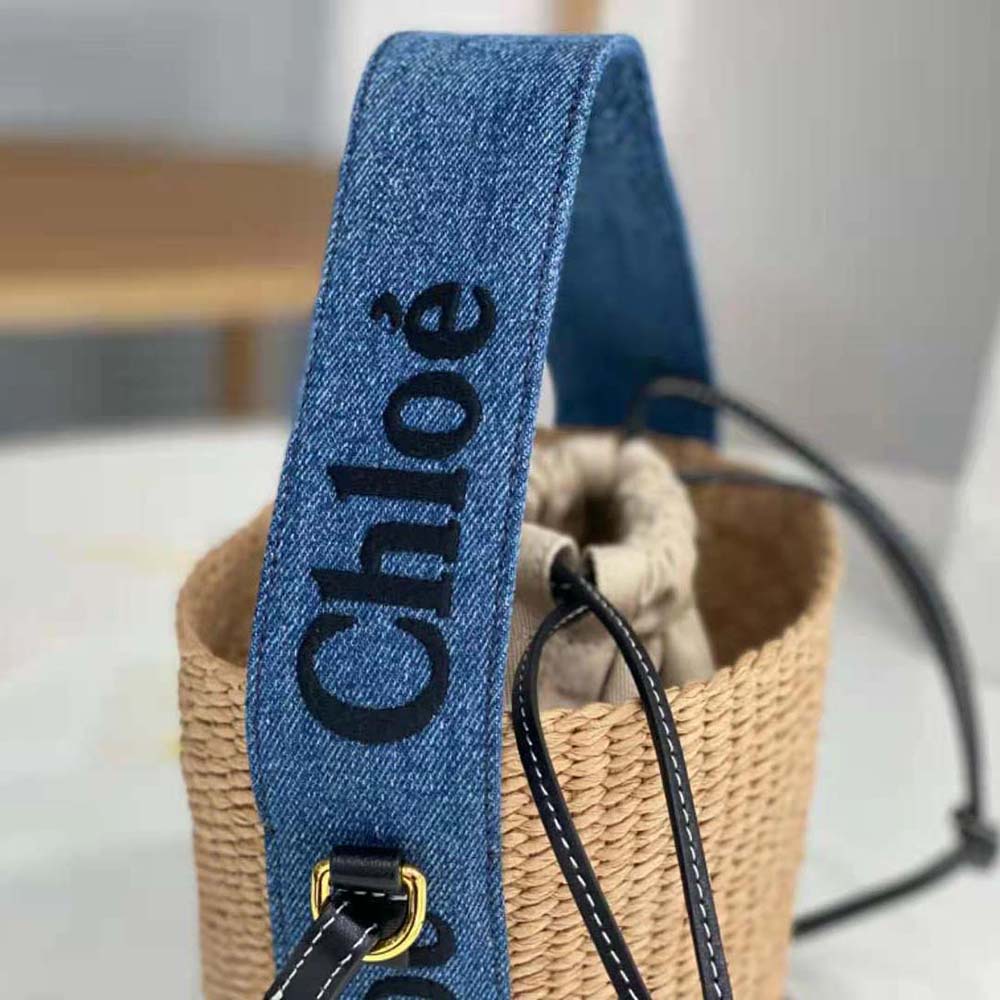 Chloe Women Small Woody Basket-Navy - image 7