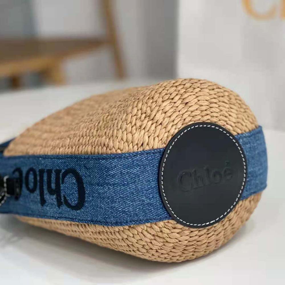 Chloe Women Small Woody Basket-Navy - image 6