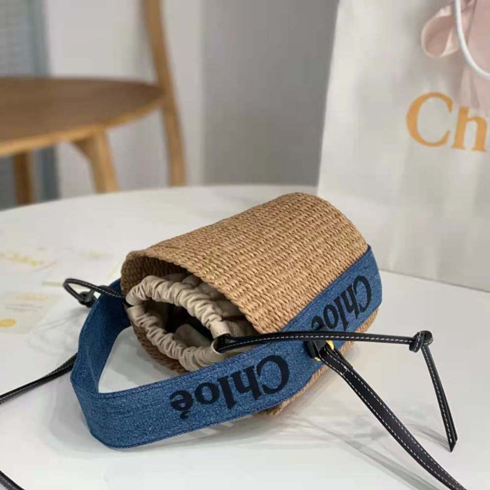 Chloe Women Small Woody Basket-Navy - image 5