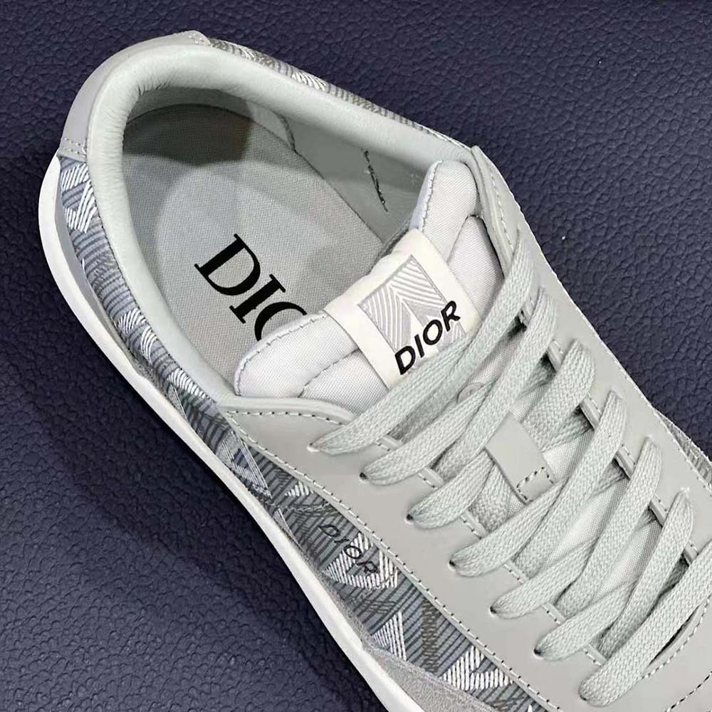 Dior Men B101 Sneaker Dior Gray CD Diamond Canvas Smooth Calfskin and Nubuck - image 8