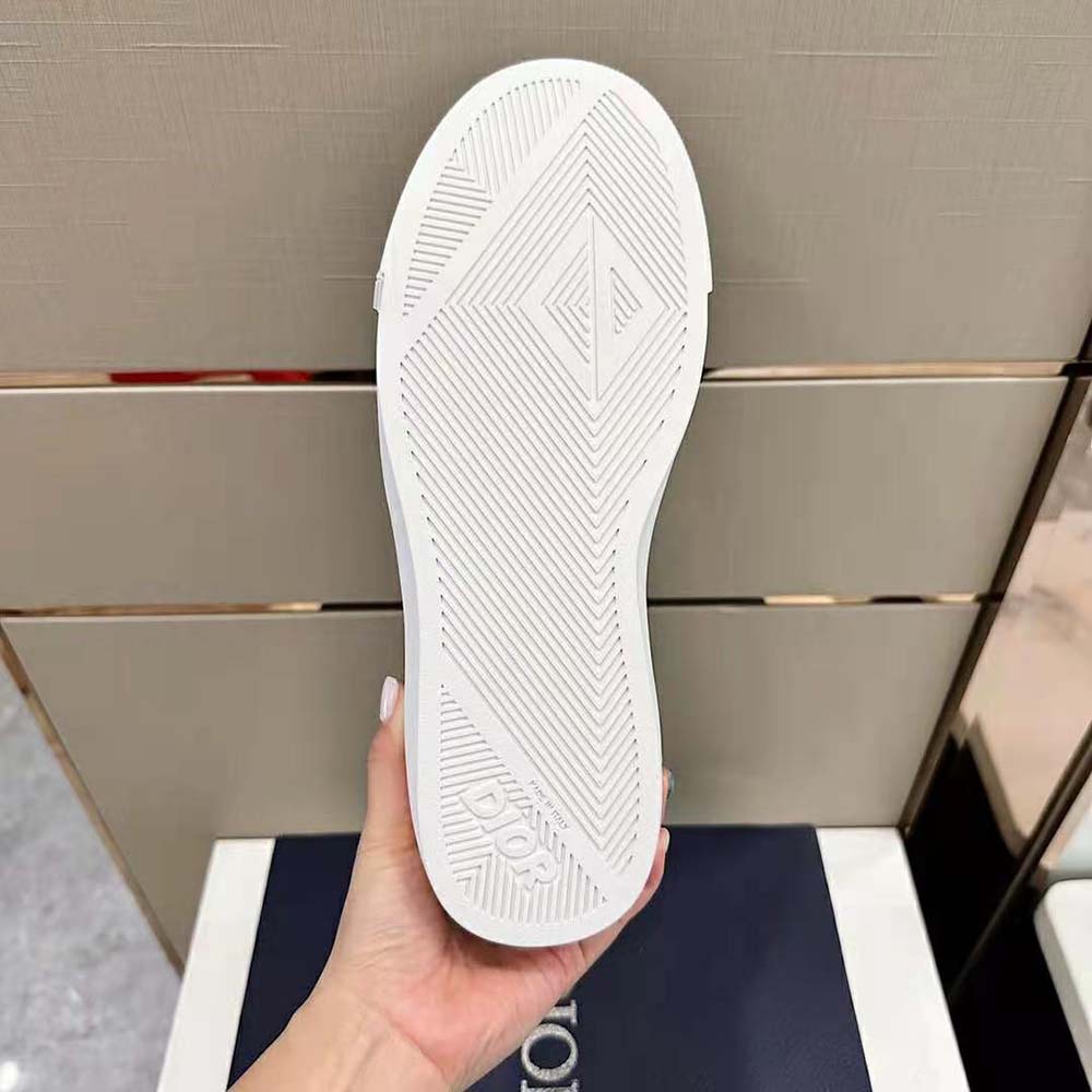 Dior Men B101 Sneaker Navy Blue CD Diamond Canvas Smooth Calfskin and Nubuck - image 10