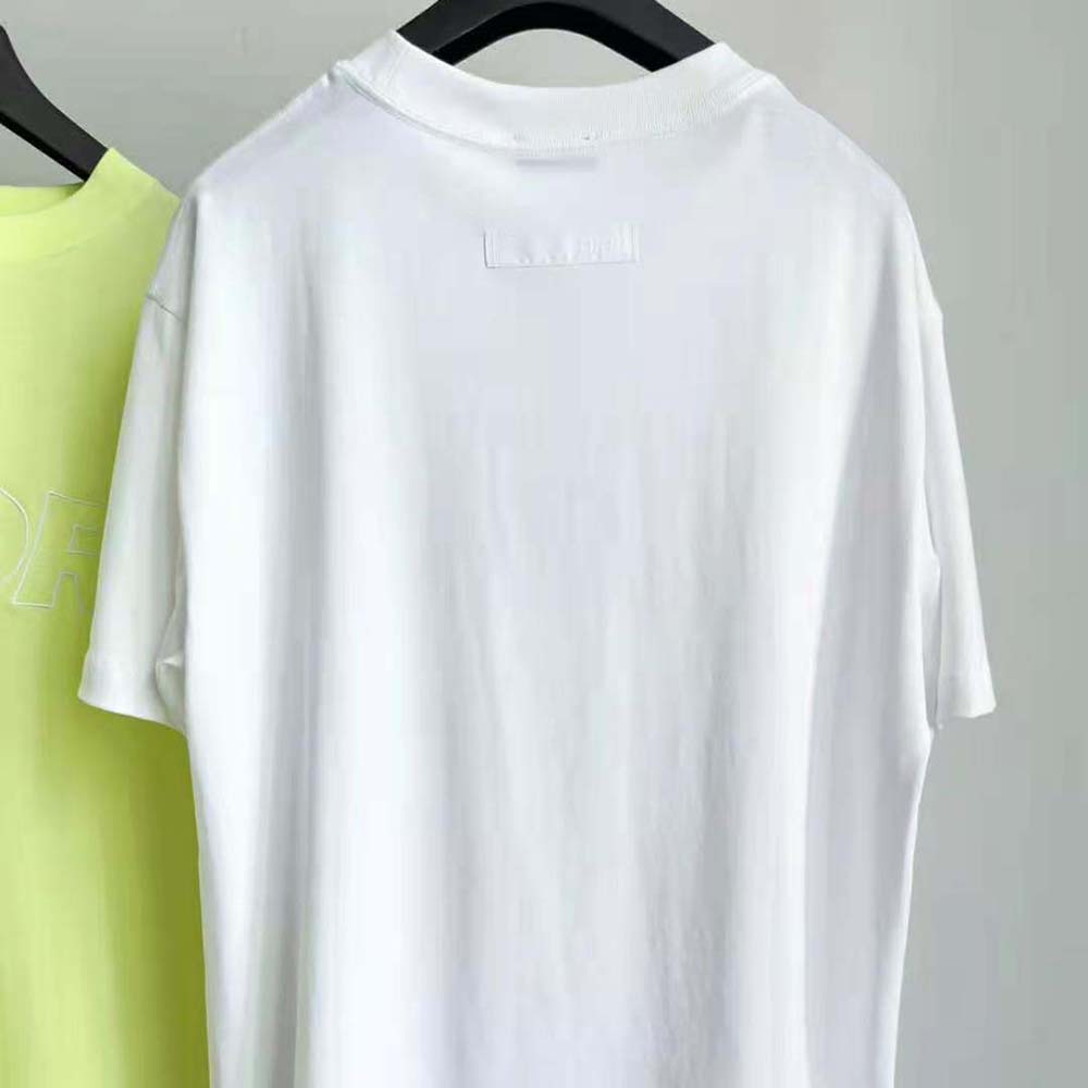 Dior Men Relaxed-Fit T-shirt White Cotton Jersey - image 4