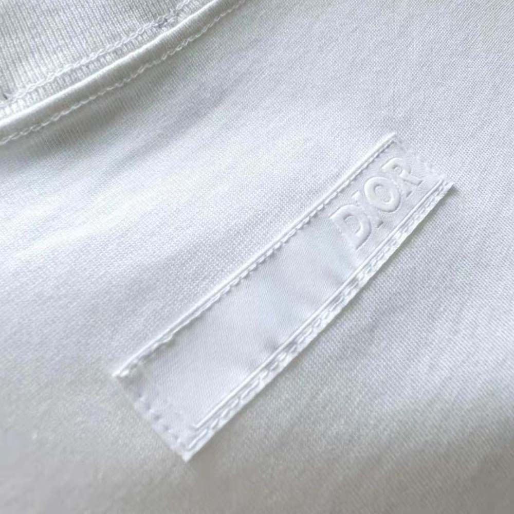 Dior Men Relaxed-Fit T-shirt White Cotton Jersey - image 8