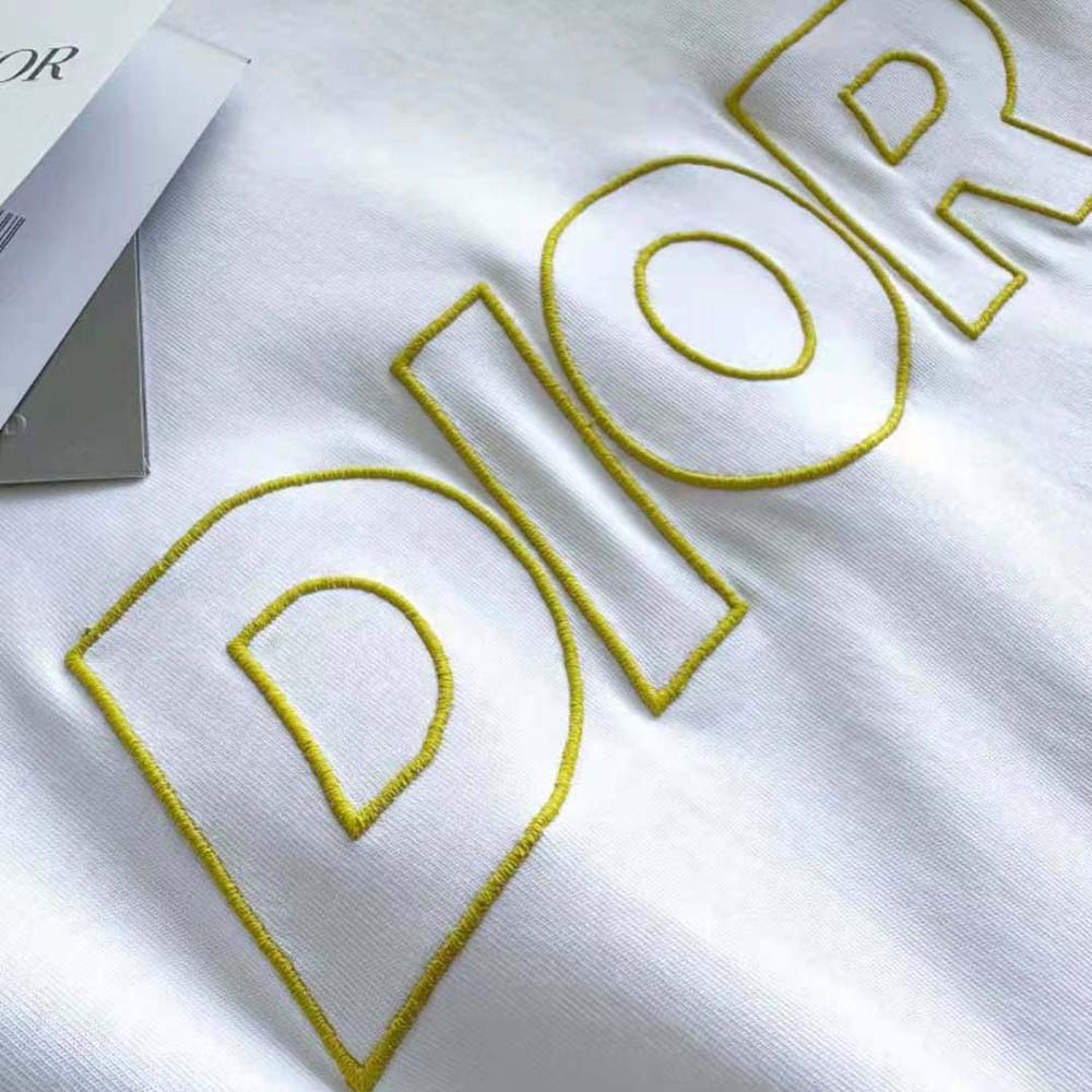 Dior Men Relaxed-Fit T-shirt White Cotton Jersey - image 6