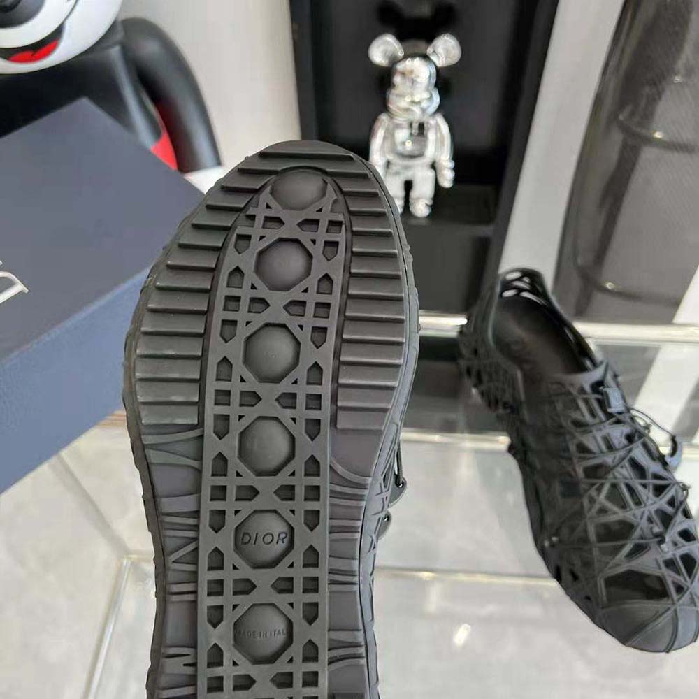 Dior Men Warp Sandal Black Cosmo Rubber with Warped Cannage Motif - image 10