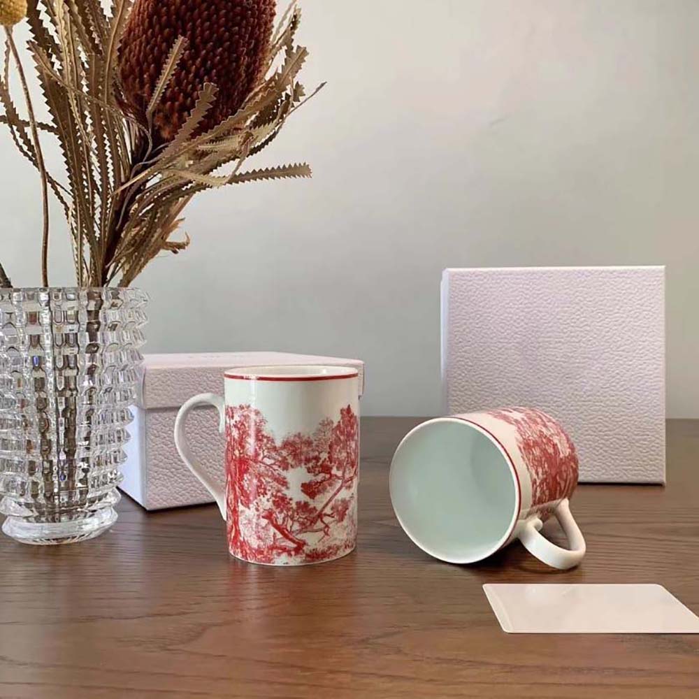 Dior Umisex Mug Red Toile De Jouy - image 6