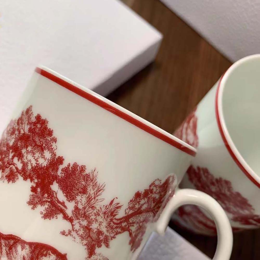 Dior Umisex Mug Red Toile De Jouy - image 5