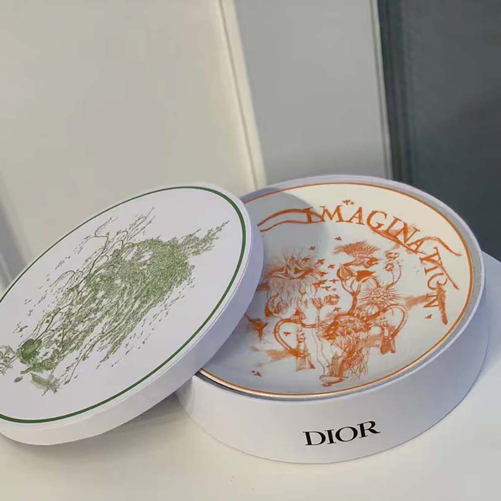 Dior Unisex Set of 4 Dinner Plates Multicolor ABCDIOR Imagination, Danse, Constellation, Rêve - image 9