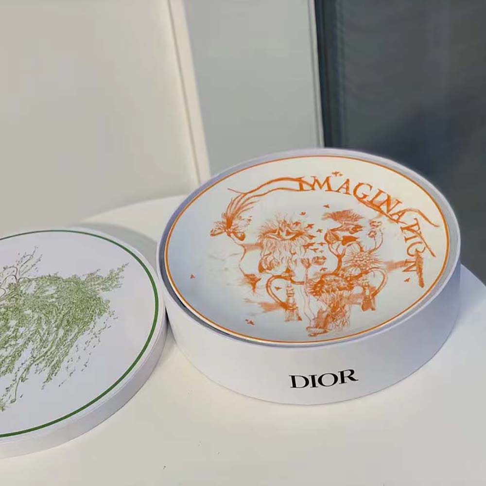 Dior Unisex Set of 4 Dinner Plates Multicolor ABCDIOR Imagination, Danse, Constellation, Rêve - image 8