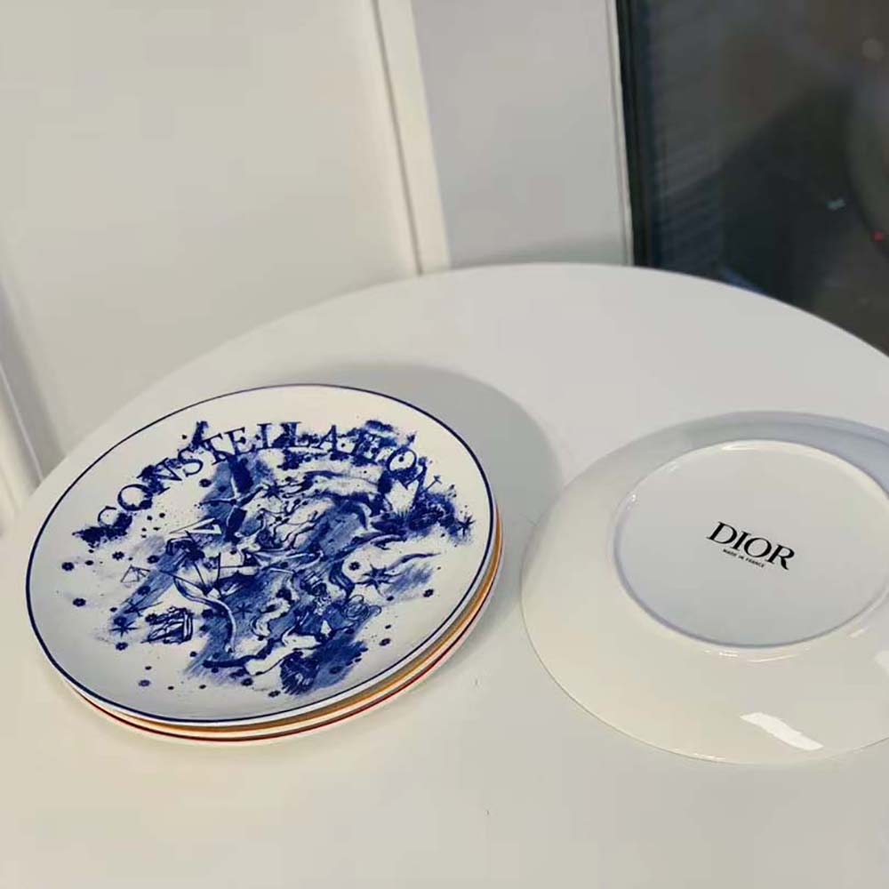 Dior Unisex Set of 4 Dinner Plates Multicolor ABCDIOR Imagination, Danse, Constellation, Rêve - image 7