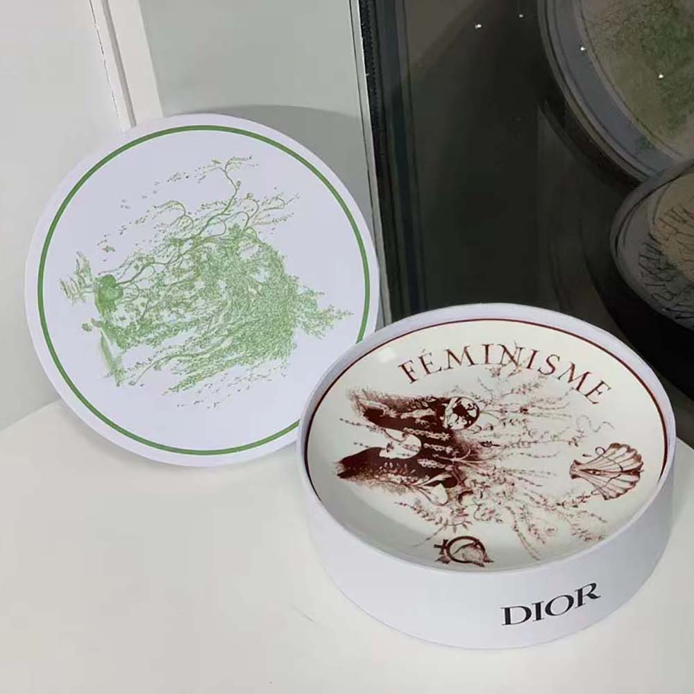 Dior Unisex Set of 4 Dinner Plates Multicolor ABCDIOR Liberté, Océan, Quatre Saisons, Nuage - image 5