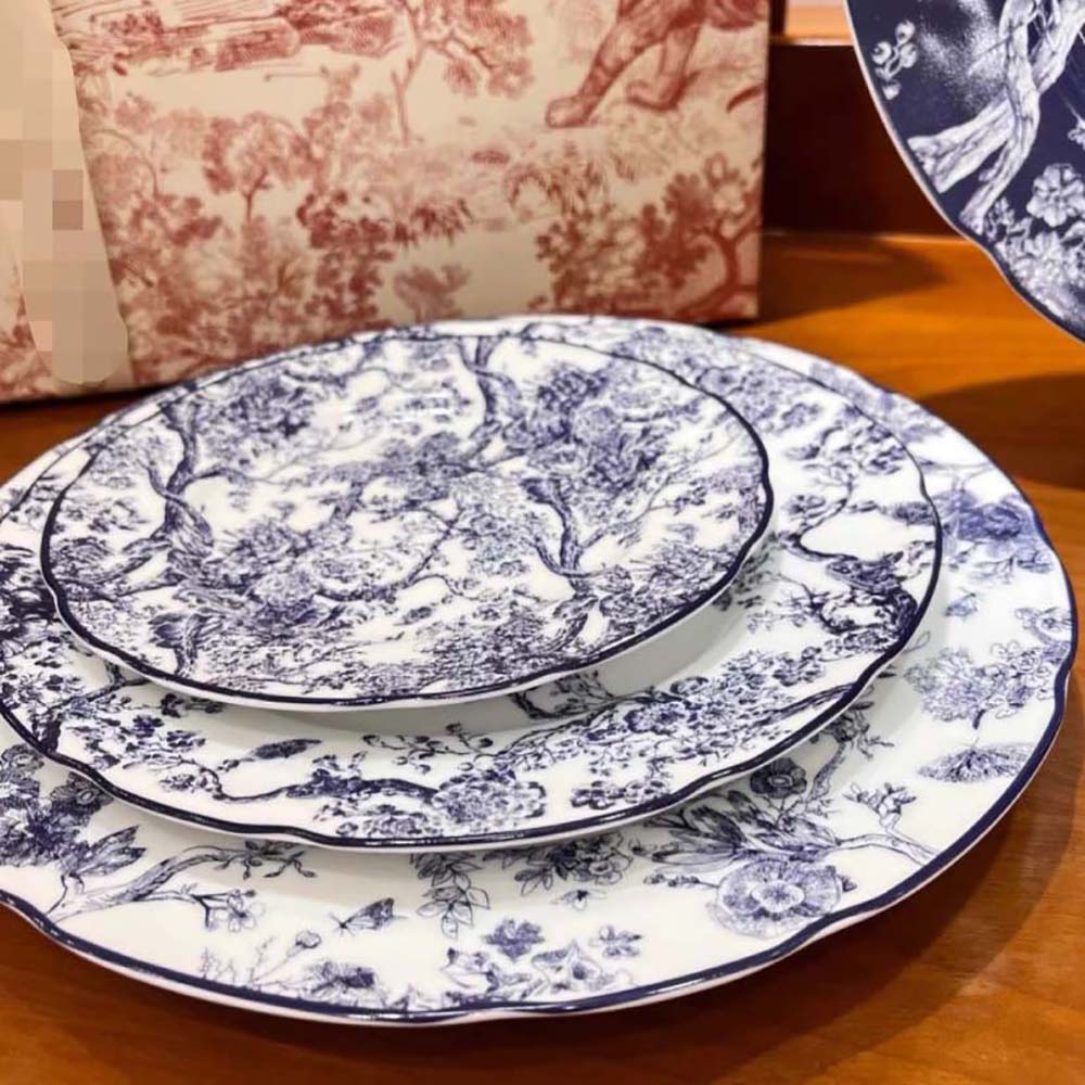 Dior Unisex Soup Plate Blue Toile de Jouy - image 5