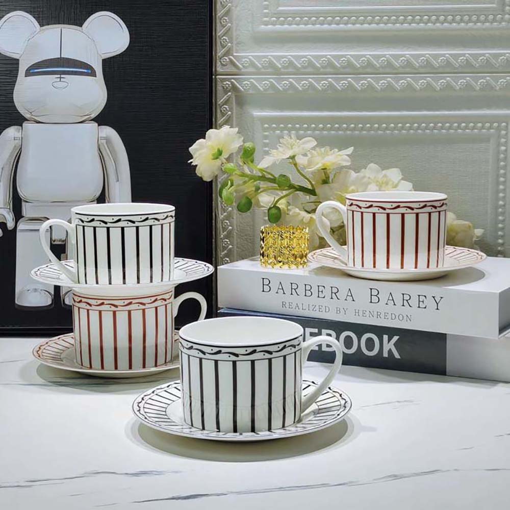 Dior Unisex Teacup Saucer White and Black Monsieur Dior - image 5