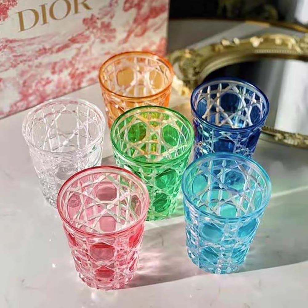 Dior Unisex Water Glass Blue Cannage - image 4
