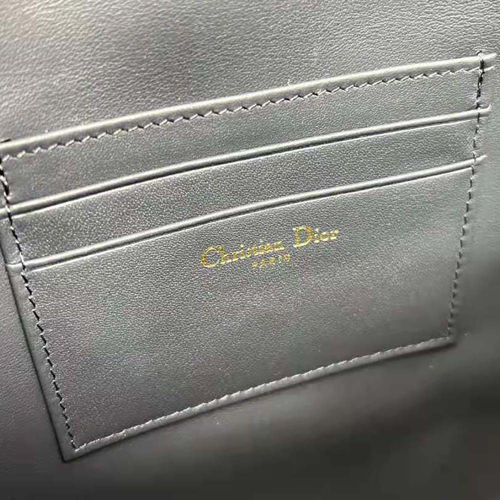 Dior Women 30 Montaigne Avenue Pouch with Flap Blue Dior Oblique Jacquard - image 10