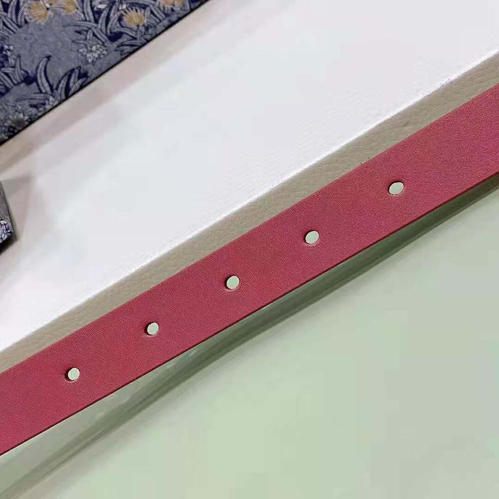 Dior Women 30 Montaigne Reversible Belt Pink and Ethereal Beige Smooth Calfskin 20 MM - image 7