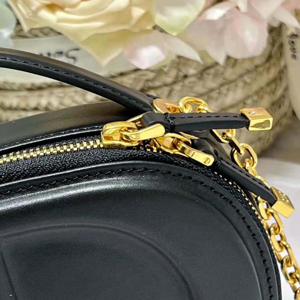 Dior Women CD Signature Oval Camera Bag Black Calfskin with Embossed CD Signature - image 9