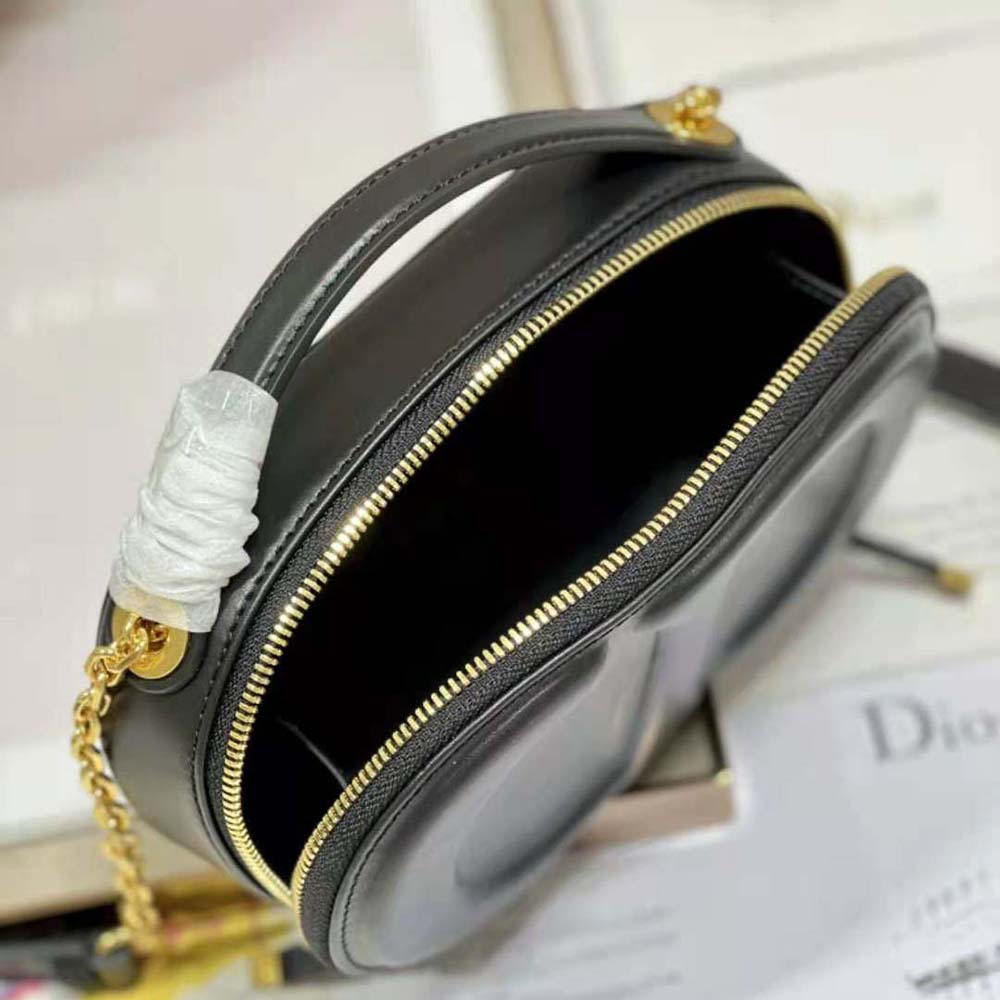 Dior Women CD Signature Oval Camera Bag Black Calfskin with Embossed CD Signature - image 8
