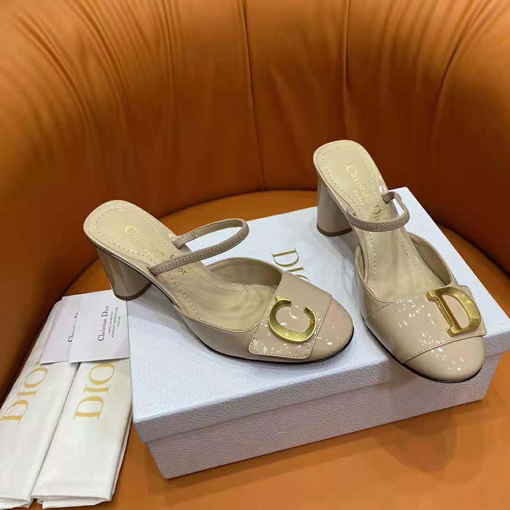 Dior Women C’est Dior Slingback Pump Nude Patent Calfskin - image 4