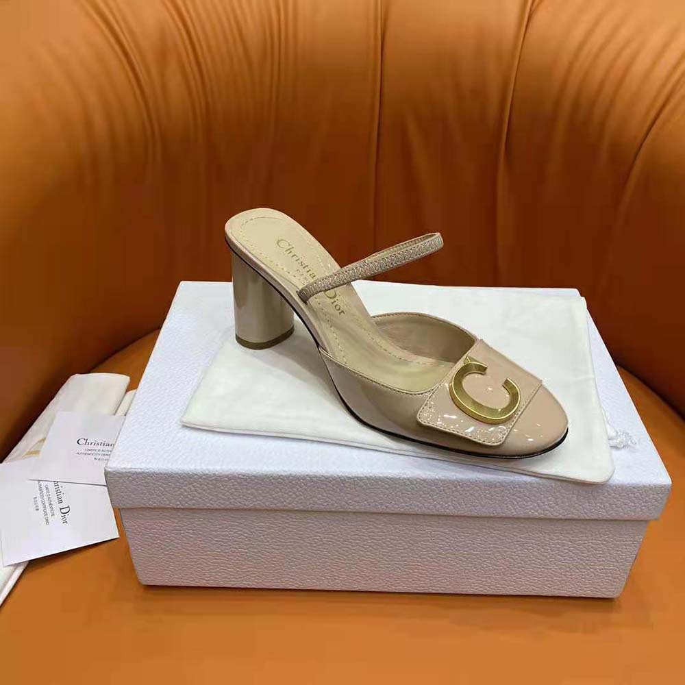 Dior Women C’est Dior Slingback Pump Nude Patent Calfskin - image 5