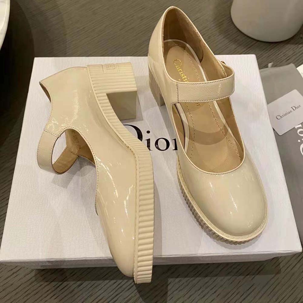 Dior Women D-Doll Pump White Shiny Calfskin - image 6