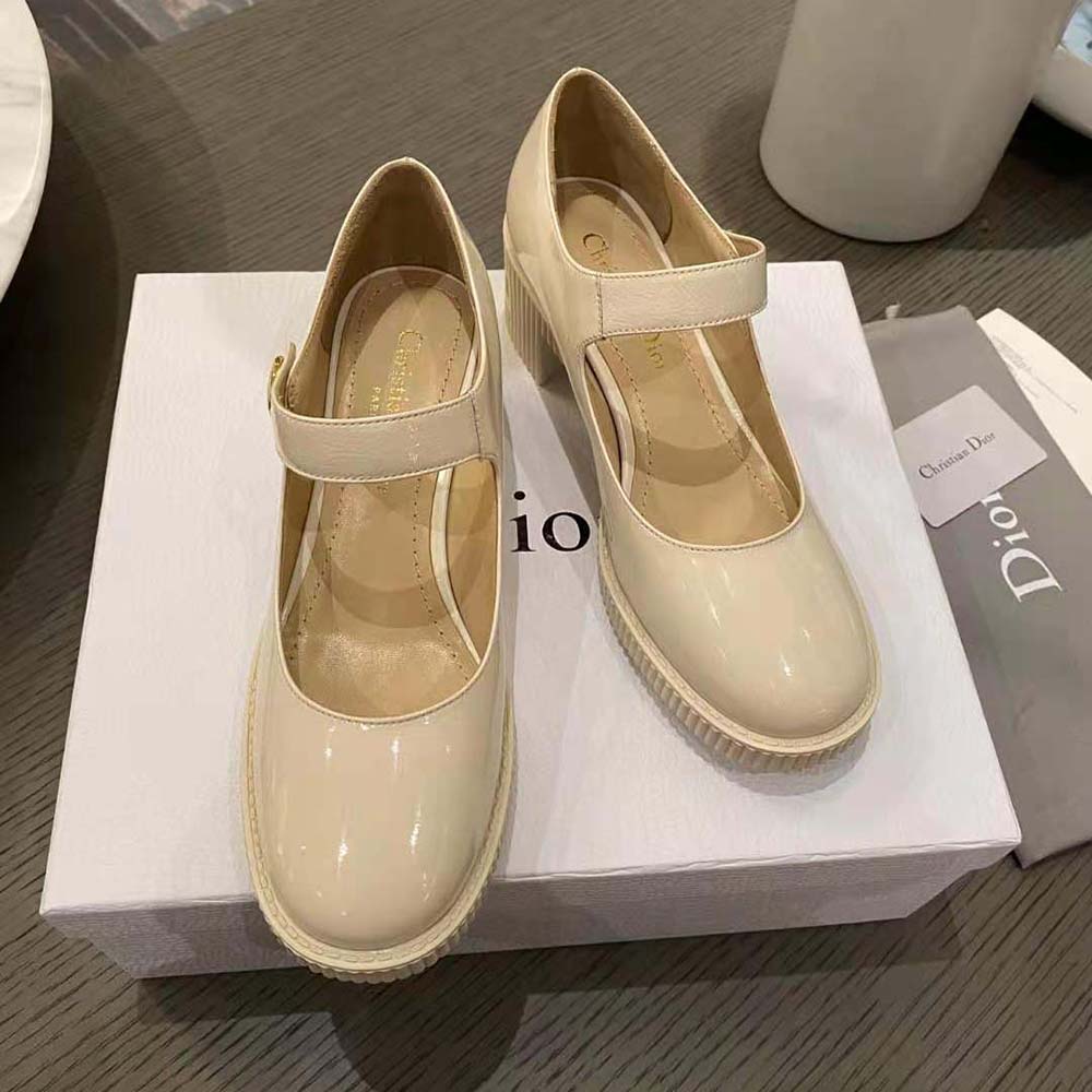 Dior Women D-Doll Pump White Shiny Calfskin - image 4