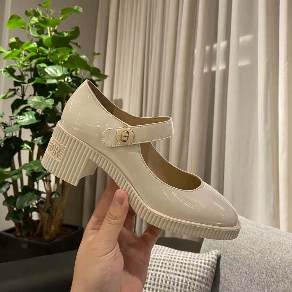 Dior Women D-Doll Pump White Shiny Calfskin - image 9