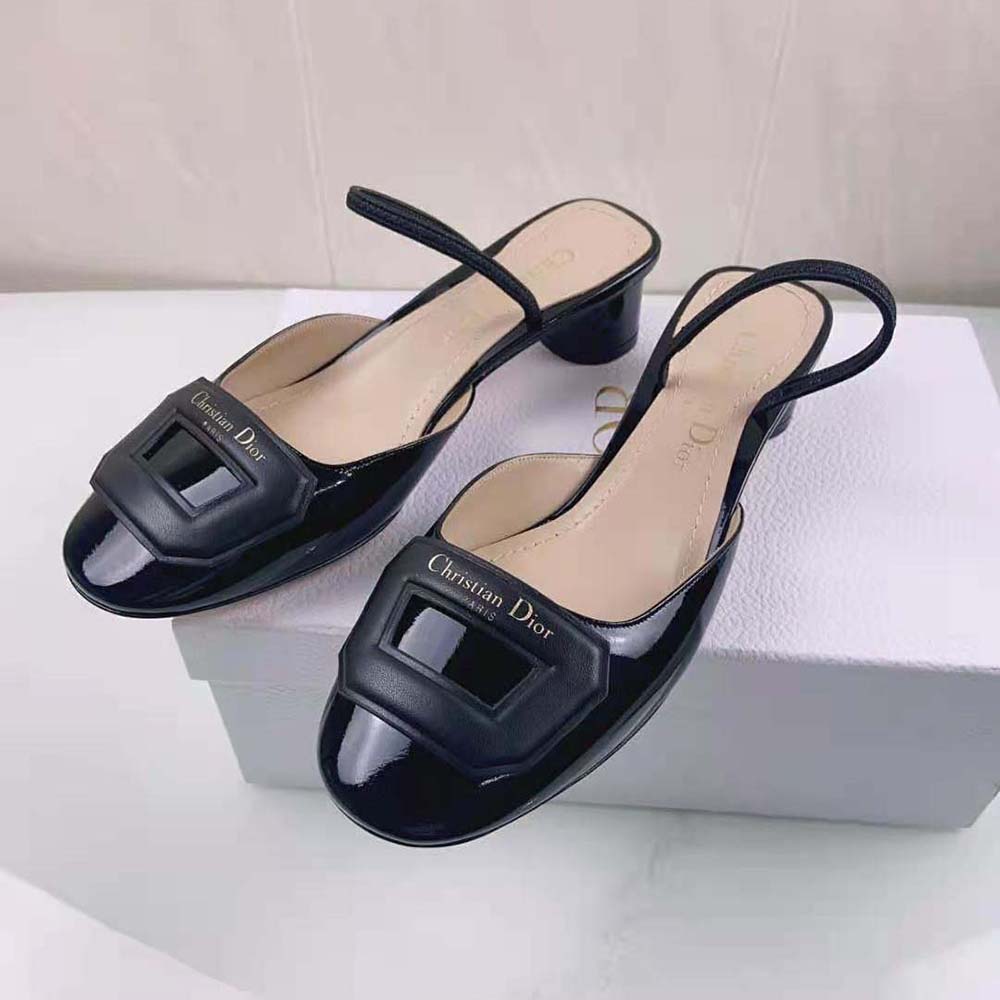 Dior Women Day Slingback Pump Black Patent Calfskin - image 5