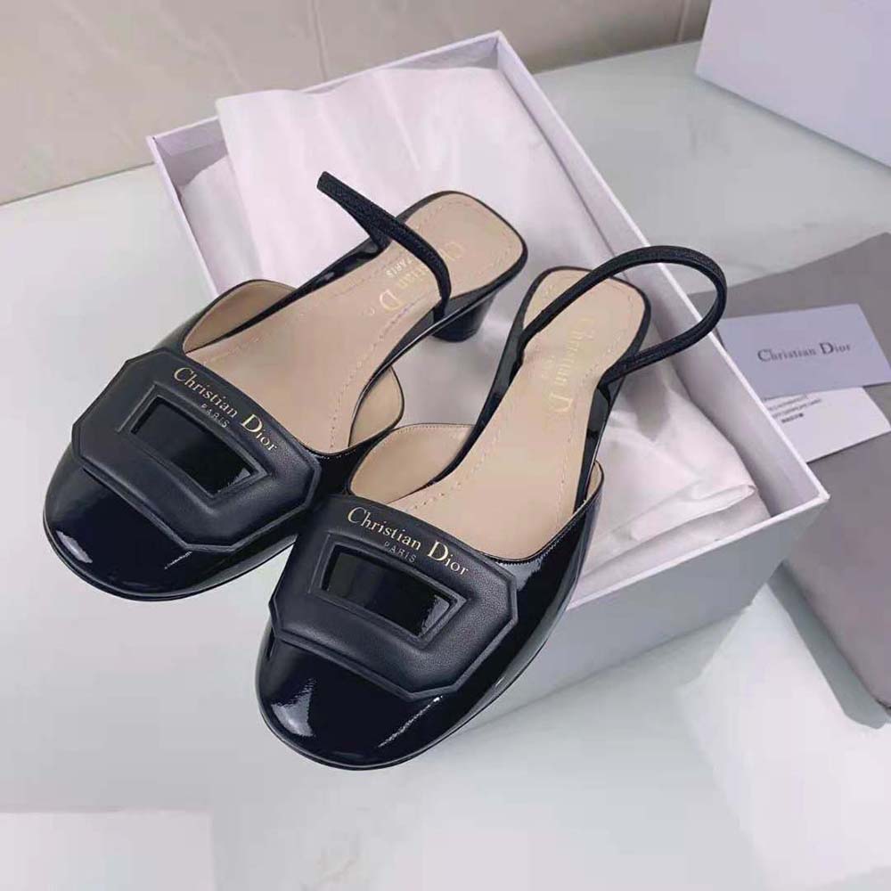 Dior Women Day Slingback Pump Black Patent Calfskin - image 4