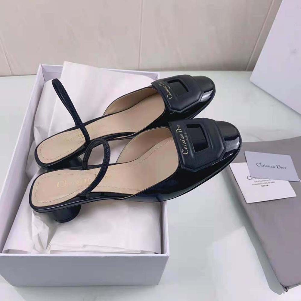Dior Women Day Slingback Pump Black Patent Calfskin - image 6