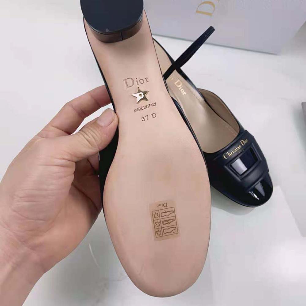Dior Women Day Slingback Pump Black Patent Calfskin - image 9