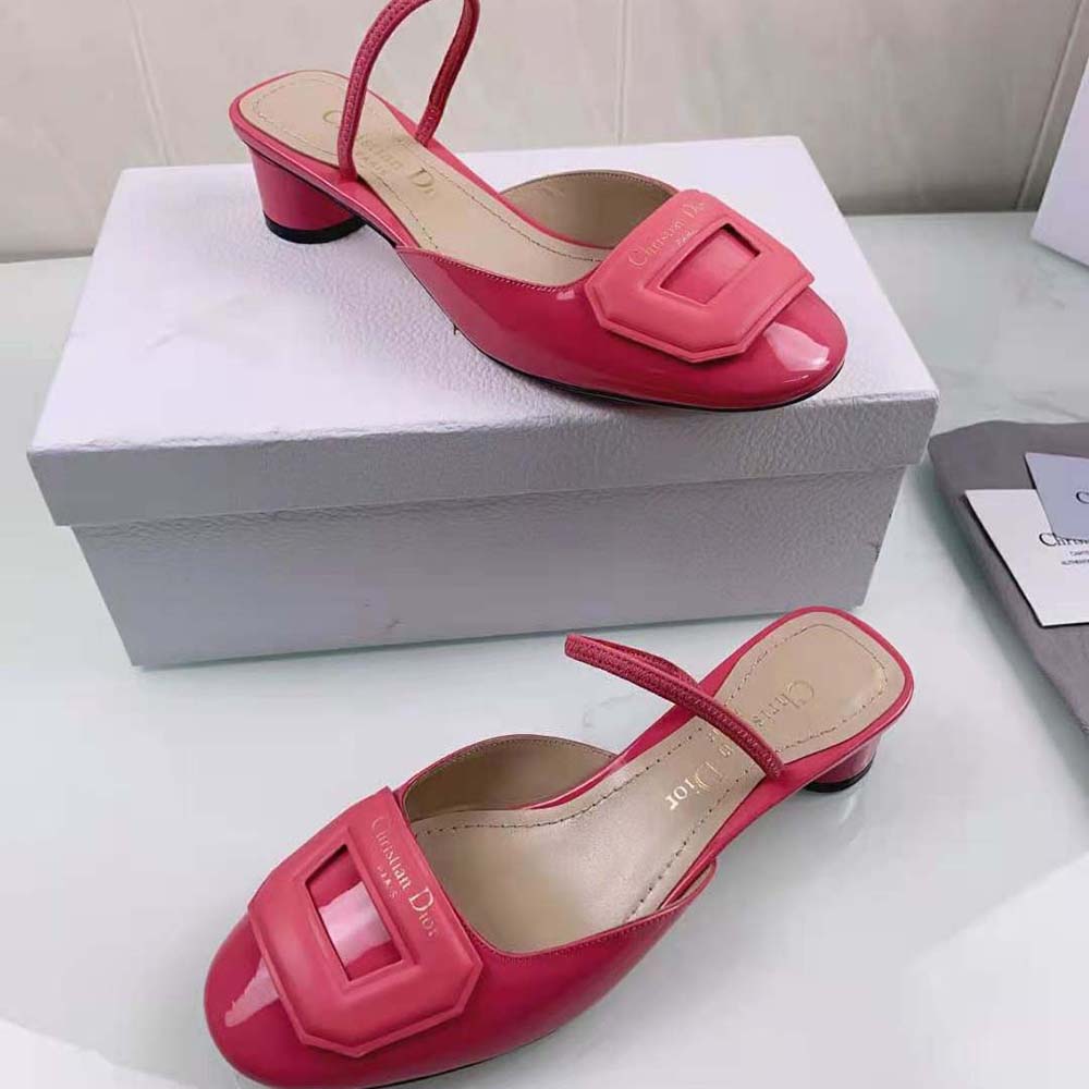 Dior Women Day Slingback Pump Indy Pink Patent Calfskin - image 7