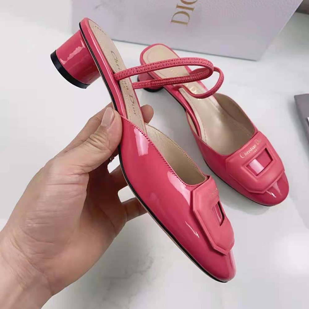 Dior Women Day Slingback Pump Indy Pink Patent Calfskin - image 8