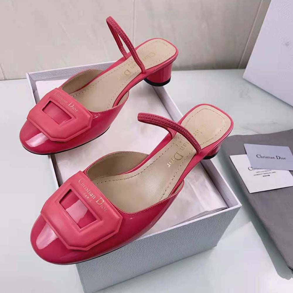 Dior Women Day Slingback Pump Indy Pink Patent Calfskin - image 4
